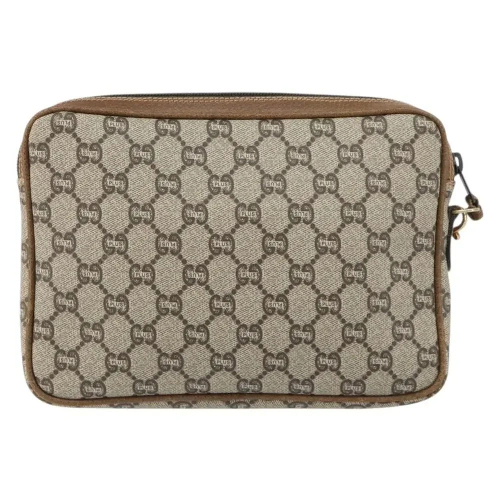 Gucci GG Plus Clutch Bag Beige